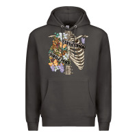 Smoke inhale peace exhale chaos chest Premium Hoodie - FaDigitalArtStudio
