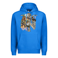 True Royal inhale peace exhale chaos chest Premium Hoodie - FaDigitalArtStudio