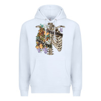 White inhale peace exhale chaos chest Premium Hoodie - FaDigitalArtStudio