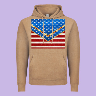 Glitter American Flag Vintage Hoodie Designed By Tumblerdesignbyshophia