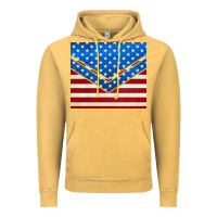 Vintage Mustard glitter american flag Vintage Hoodie - TumblerDesignByShophia