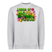 Heather Grey loads of luck Heavyweight Sweatshirt - FaDigitalArtStudio