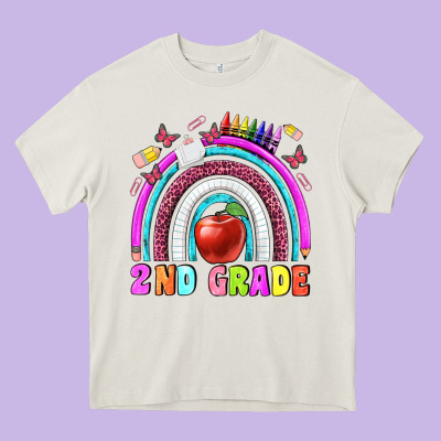 2 Nd Grade Heavy Core Tee Designed By Bundleandbundleshop