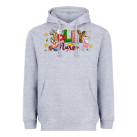 Heather Grey Christmas jolly nurse Heavyweight Hoodie - Artiststas