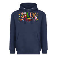 Navy Christmas jolly nurse Heavyweight Hoodie - Artiststas
