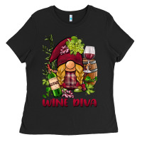 Black vine diva  gnome Ladies Tee - BarkalooDesign