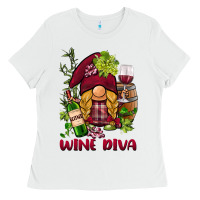 White vine diva  gnome Ladies Tee - BarkalooDesign