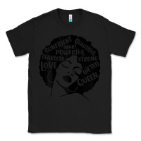 Black Womens Strong Black Woman Afro Message Classic Tee - lanVoArt