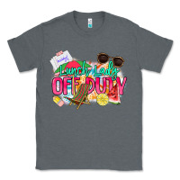 Charcoal Heather Lunch lady off duty Classic Tee - NancyCooperArtShop