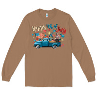 Toasted Coconut happy 4th of july gnome truck Long Sleeve Tee - CowGirlArtShop