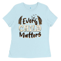 Baby Blue every child matters Ladies Tee - BarkalooDesign