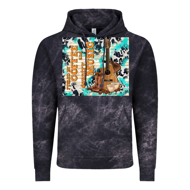 Fueled By Coffee And Country Music Vintage Hoodie by TumblerDesignByShophia | Teevron