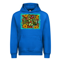 Cobalt cactus christmas Urban Hoodie - BarkalooDesign