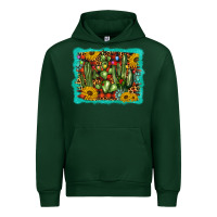 Foreset Green cactus christmas Urban Hoodie - BarkalooDesign