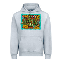 Heather Grey cactus christmas Urban Hoodie - BarkalooDesign