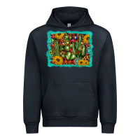 Navy cactus christmas Urban Hoodie - BarkalooDesign