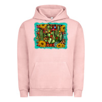 Pigment Salmon cactus christmas Urban Hoodie - BarkalooDesign