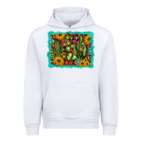 White cactus christmas Urban Hoodie - BarkalooDesign