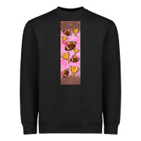Black american football with lightning bolt  pen wrap Heavyweight Sweatshirt - BundleAndBundleShop