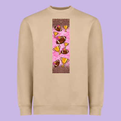 American Football With Lightning Bolt  Pen Wrap Heavyweight Sweatshirt Designed By Bundleandbundleshop