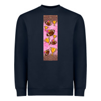 Navy american football with lightning bolt  pen wrap Heavyweight Sweatshirt - BundleAndBundleShop