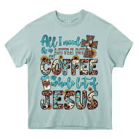Arona all i need is a little bit of coffee and o whole lot of jesus Heavy Core Tee - JahusDesignShop