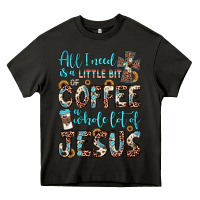 Asphalt all i need is a little bit of coffee and o whole lot of jesus Heavy Core Tee - JahusDesignShop