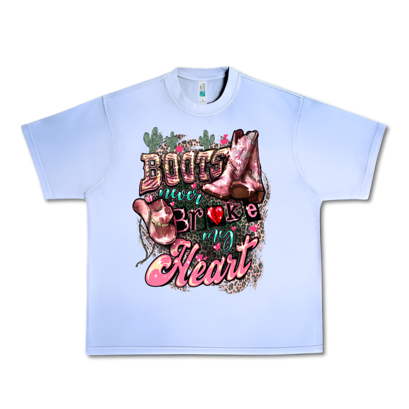 Boots Never Broke My Heart Urban Heavy Tee by HowdyJamesFarm | Teevron