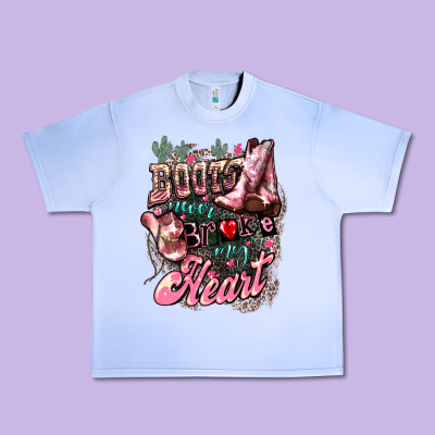 Boots Never Broke My Heart Urban Heavy Tee Designed By Howdyjamesfarm