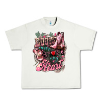 Pistachio Boots never broke my heart Urban Heavy Tee - HowdyJamesFarm