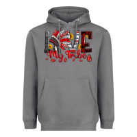 Storm red black grey white love my tribe indian headdres Heavyweight Hoodie - Artiststas