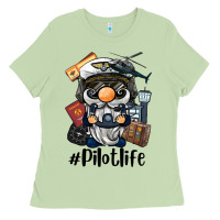 Matcha pilot life gnome Ladies Tee - BarkalooDesign