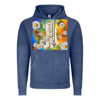 Vintage Denim proud with daisies Vintage Hoodie - TumblerDesignByShophia