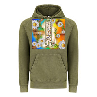 Vintage Olive proud with daisies Vintage Hoodie - TumblerDesignByShophia