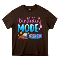 Chocolate Brown Birthday Mode On Heavy Core Tee - BundleAndBundleShop