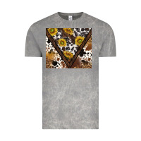 Cloud Rock western sunflowers and cowhide tumbler tbs Vintage Tee - TumblerDesignByShophia