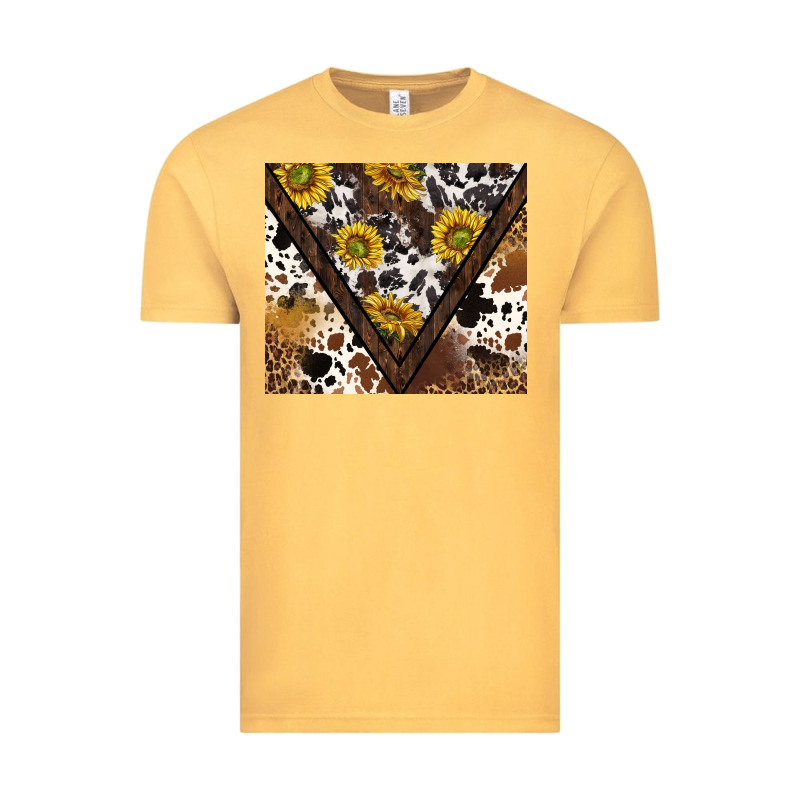 Western Sunflowers And Cowhide Tumbler Tbs Vintage Tee by TumblerDesignByShophia | Teevron