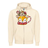 Sandshell coffee cups animal Zipper Hoodie - CowhideDigitalArt