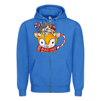 True Royal coffee cups animal Zipper Hoodie - CowhideDigitalArt