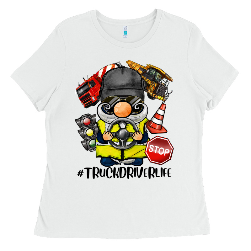 Truck Driver Life Gnome Ladies Tee by BarkalooDesign | Teevron
