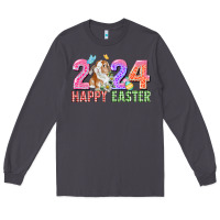 Smoke 2024 happy easter Long Sleeve Tee - CowGirlArtShop