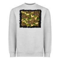 Camouflage And Leopard Background Heavyweight Sweatshirt | Teevron