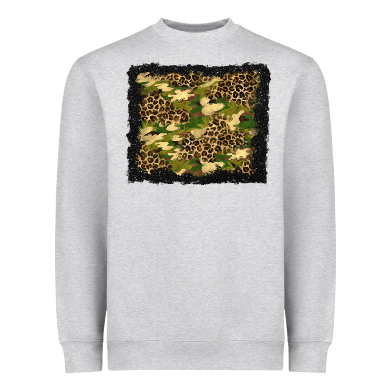 Camouflage And Leopard Background Heavyweight Sweatshirt by BundleAndBundleShop | Teevron