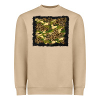 Mushroom camouflage and leopard background Heavyweight Sweatshirt - BundleAndBundleShop