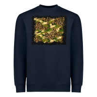Navy camouflage and leopard background Heavyweight Sweatshirt - BundleAndBundleShop
