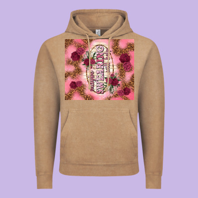 Maybe Swearing Will Help Vintage Hoodie Designed By Tumblerdesignbyshophia