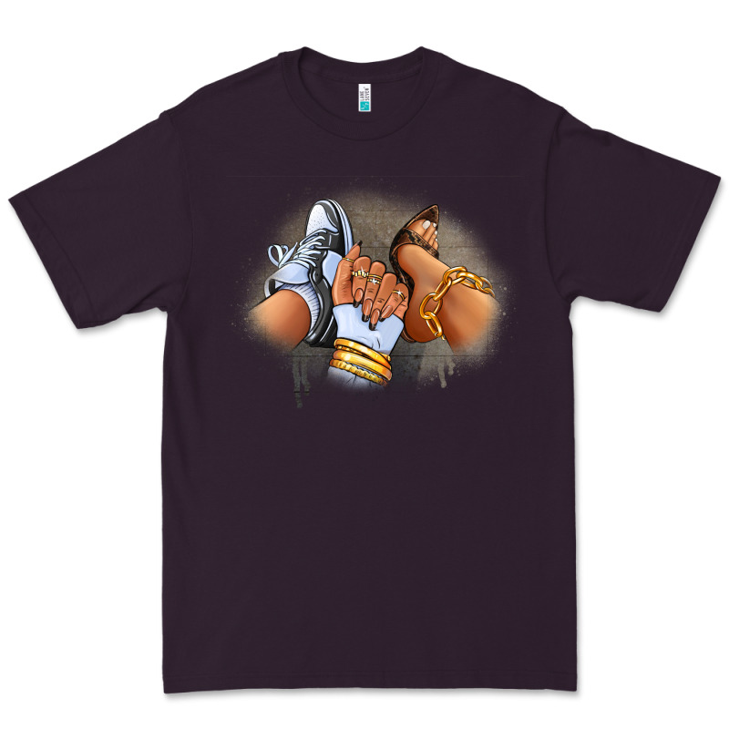 Sneaker And Heel Afro Woman Premium Tee by RanaPortraitStore | Teevron