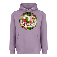 Lavender Christmas Jolly Nurse Heavyweight Hoodie - Artiststas