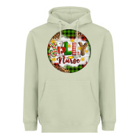Matcha Christmas Jolly Nurse Heavyweight Hoodie - Artiststas