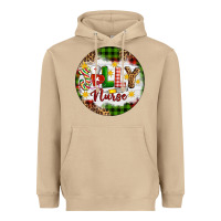 Mushroom Christmas Jolly Nurse Heavyweight Hoodie - Artiststas